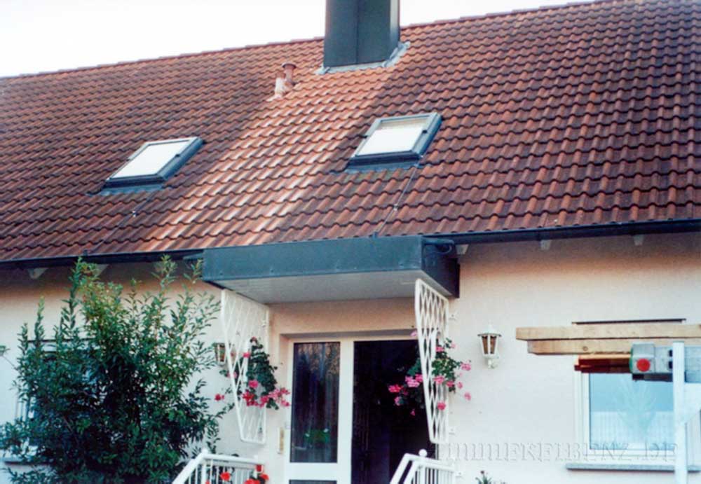 Dach vor dem Gaubenaufbau