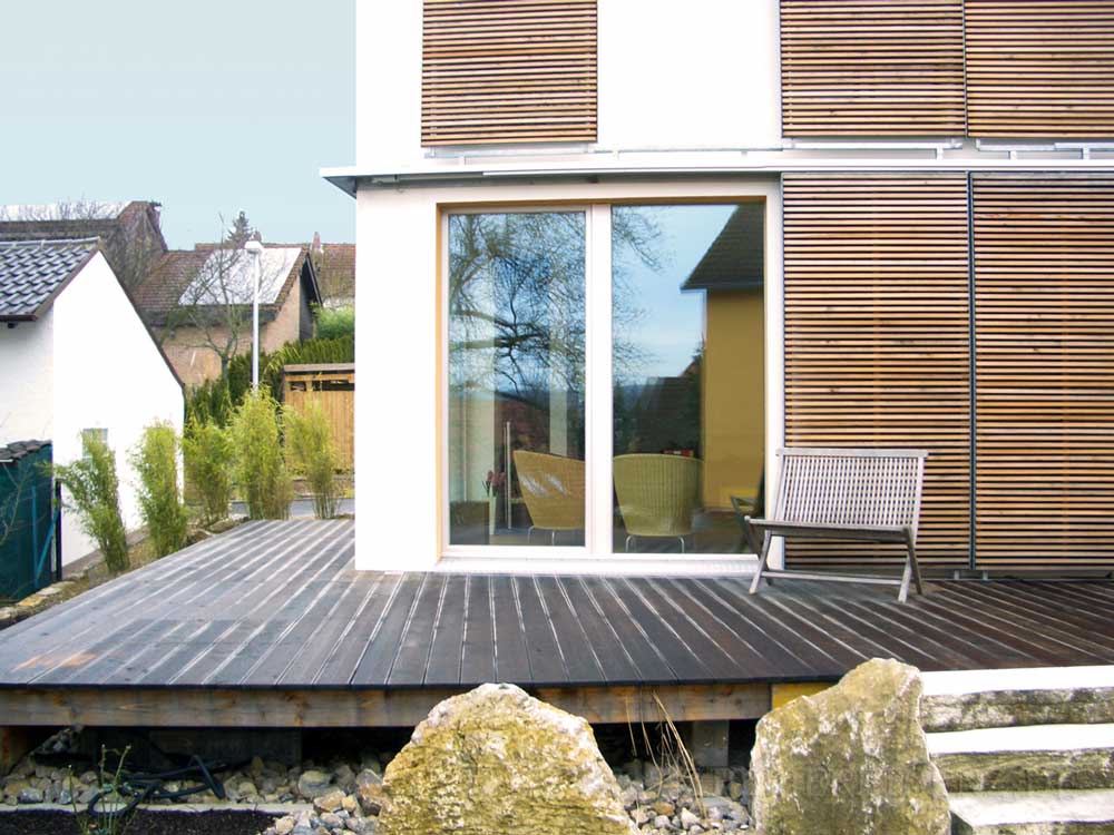 Holzterrasse aus Douglasienholz in Veitshöchheim 1