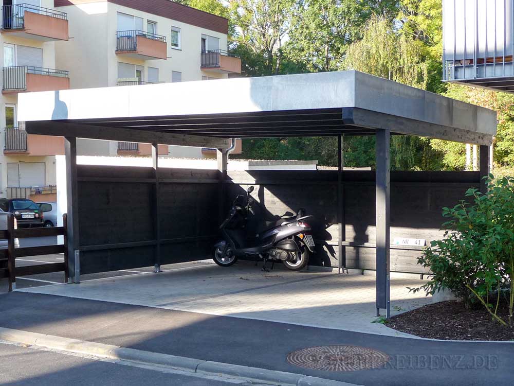 Carport mit Pultdach in Würzburg-Lengfeld